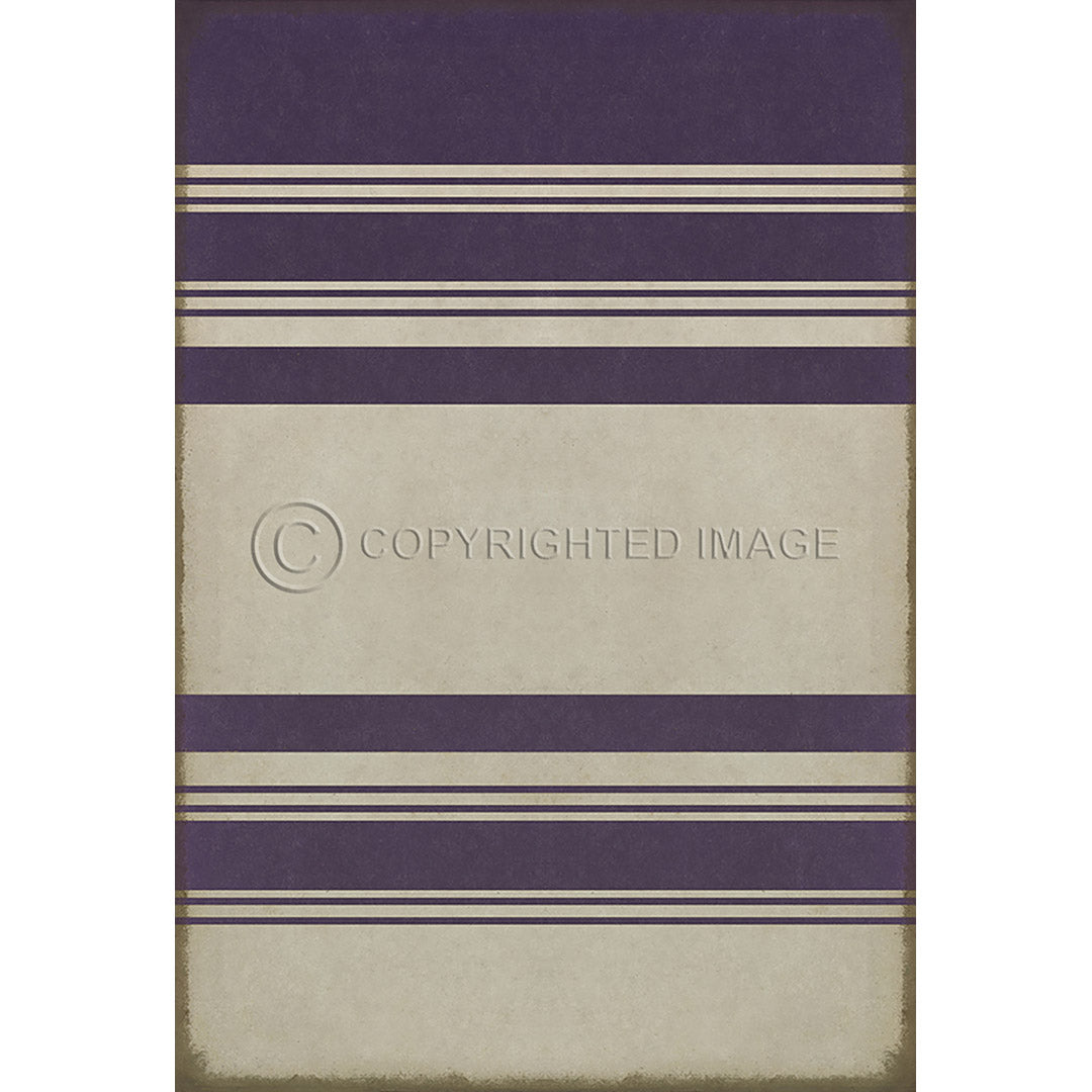 Pattern 50 Organic Stripes White and Purple    38x56