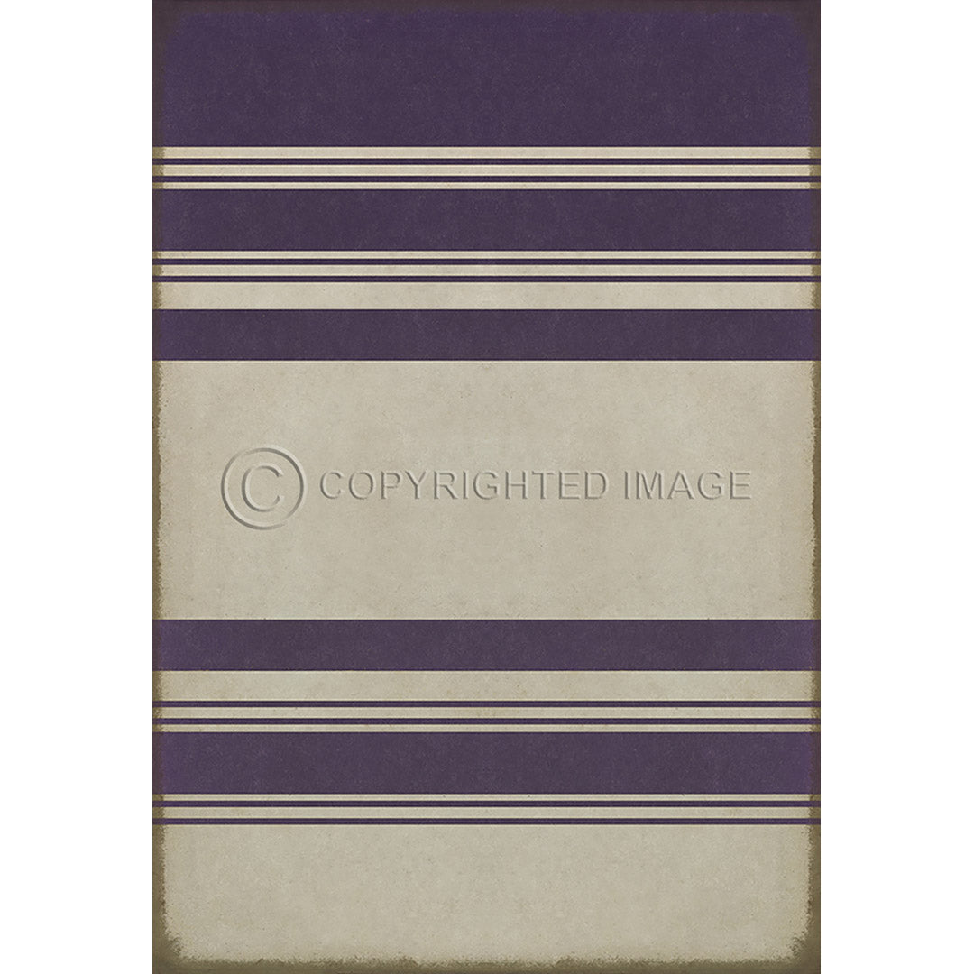 Pattern 50 Organic Stripes White and Purple    70x102