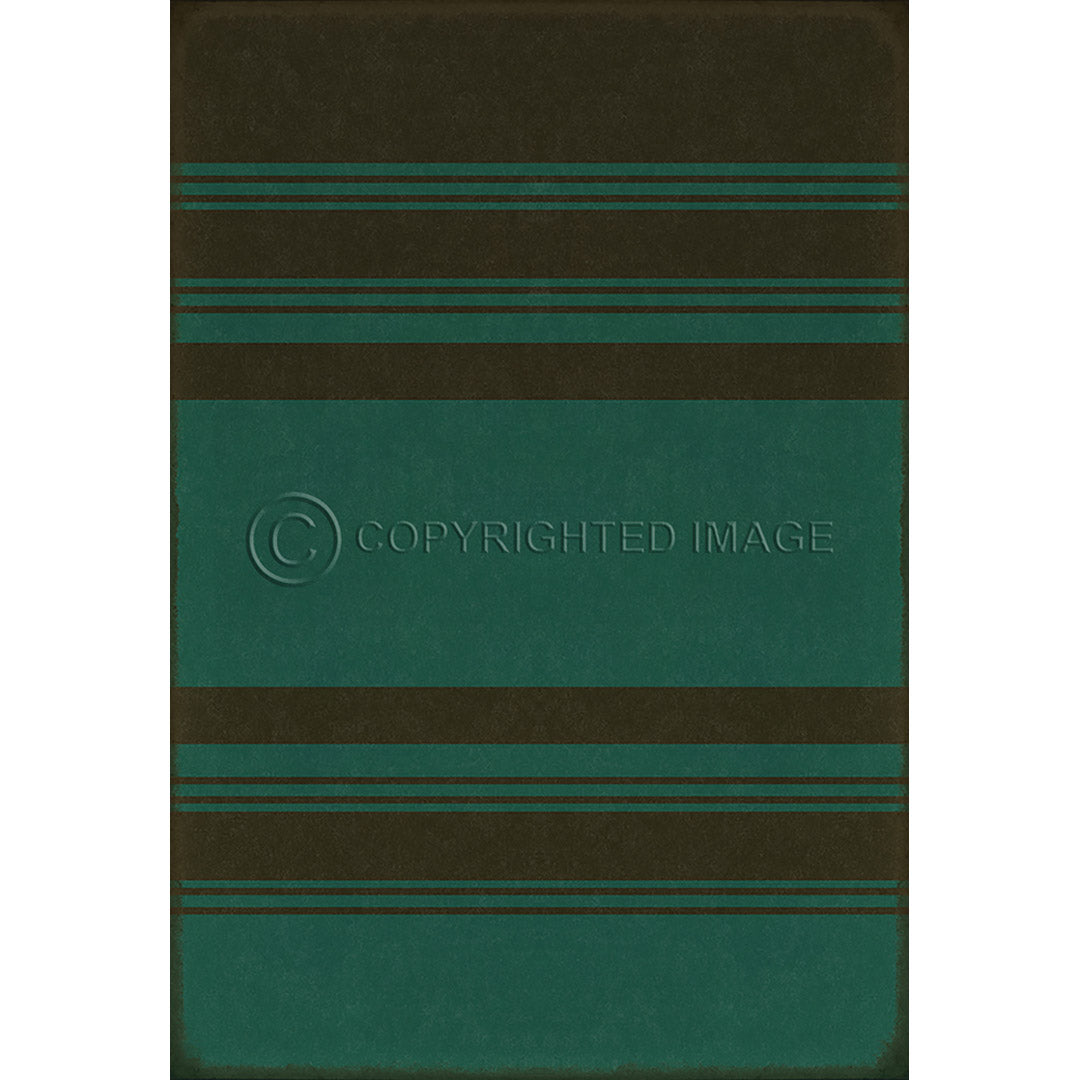 Pattern 50 Organic Stripes Black and Teal    52x76