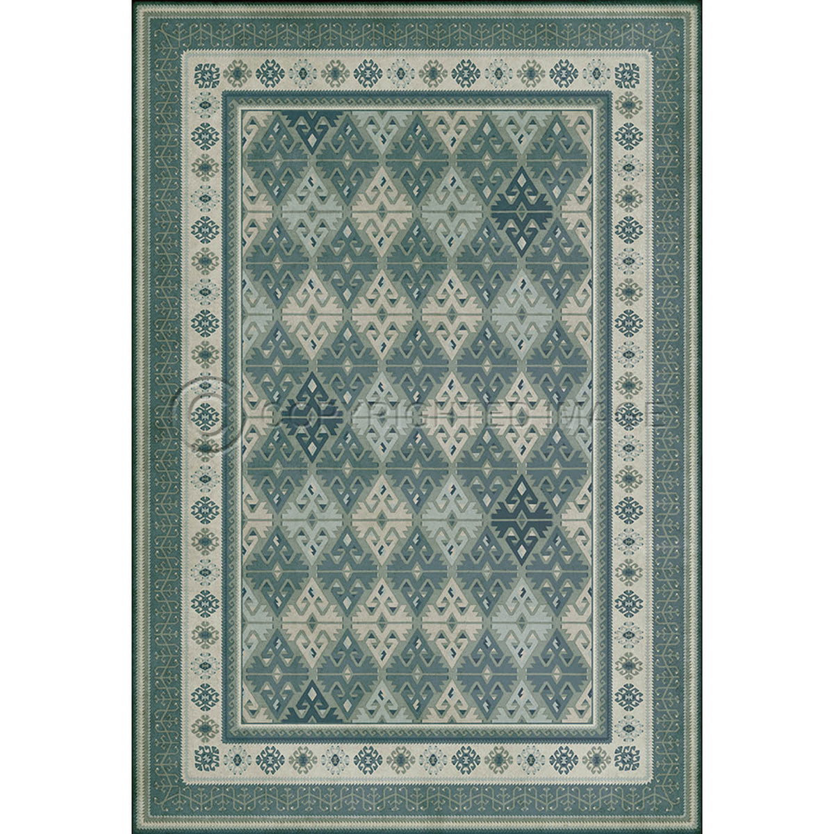 Burdock and Star Blue Slate  52x76
