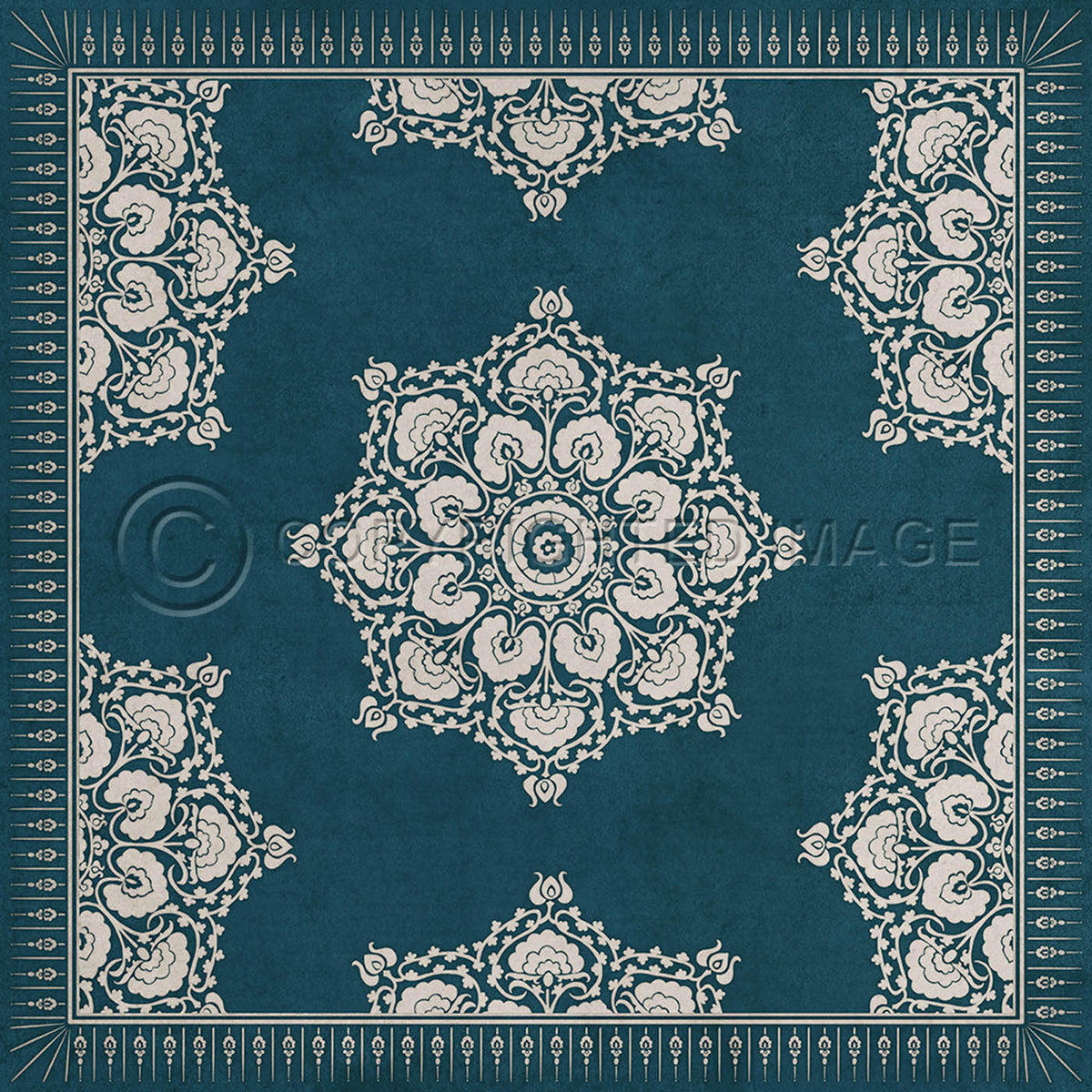 Indian Loop  Indigo 36x36