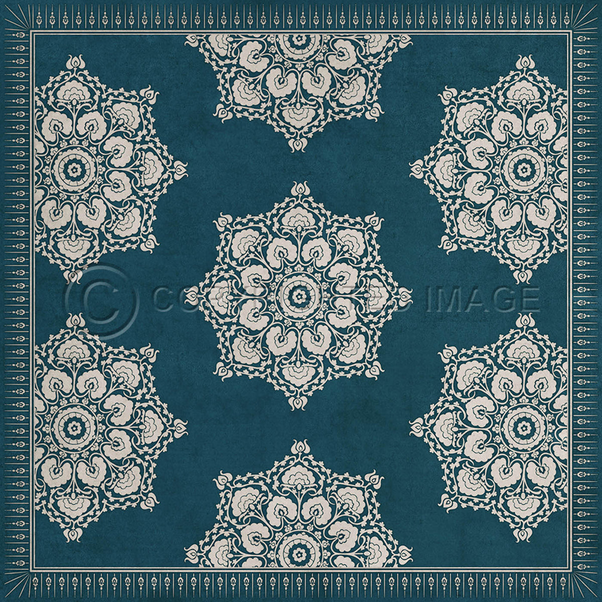 Indian Loop  Indigo 60x60