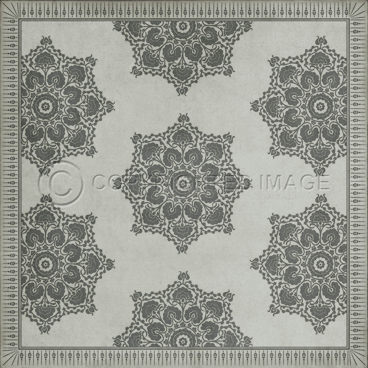 Indian Loop  Linen and Charcoal 60x60