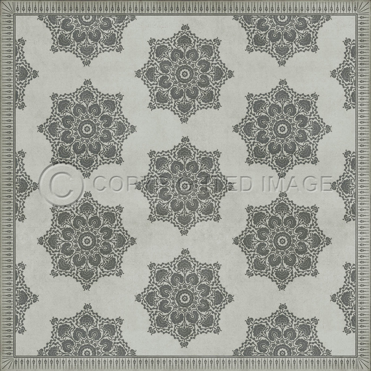 Indian Loop  Linen and Charcoal 96x96