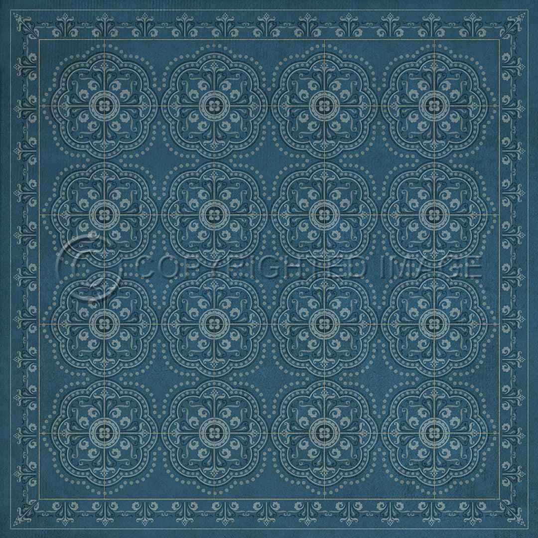 Pattern 28 Dark Blue Waters      36x36