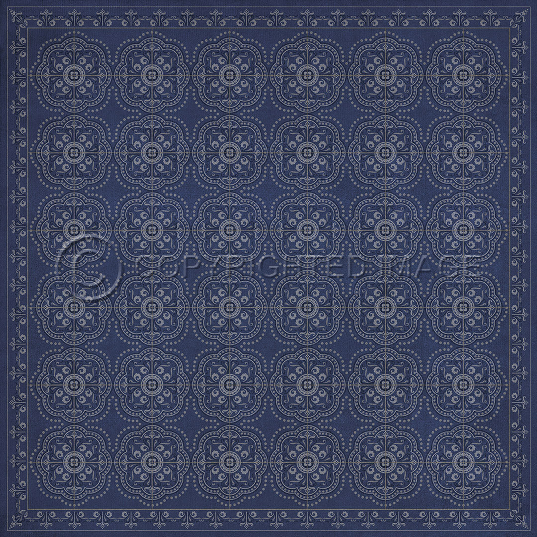 Pattern 28 Indigo Bandana       72x72