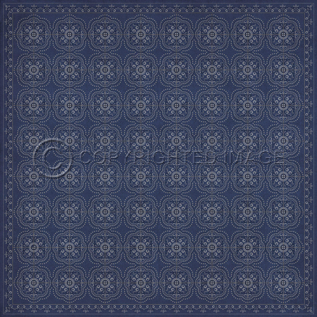 Pattern 28 Indigo Bandana       120x120