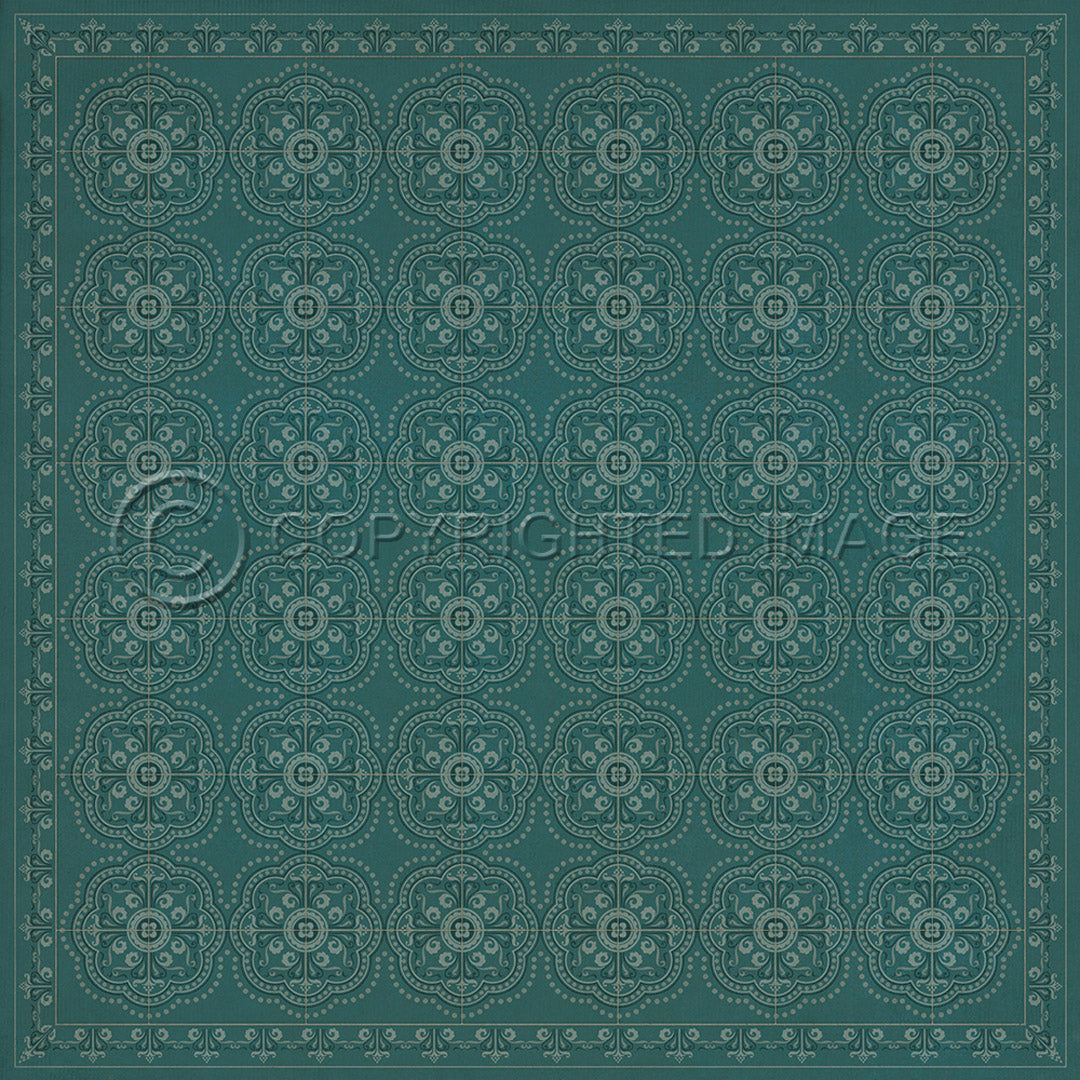Pattern 28 Teal Bandana       60x60