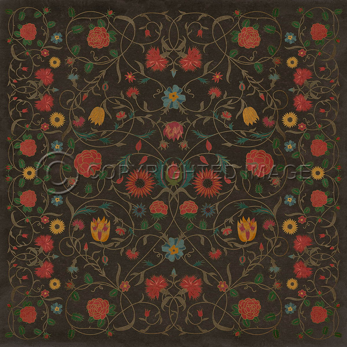 Floral Susannah 48x48