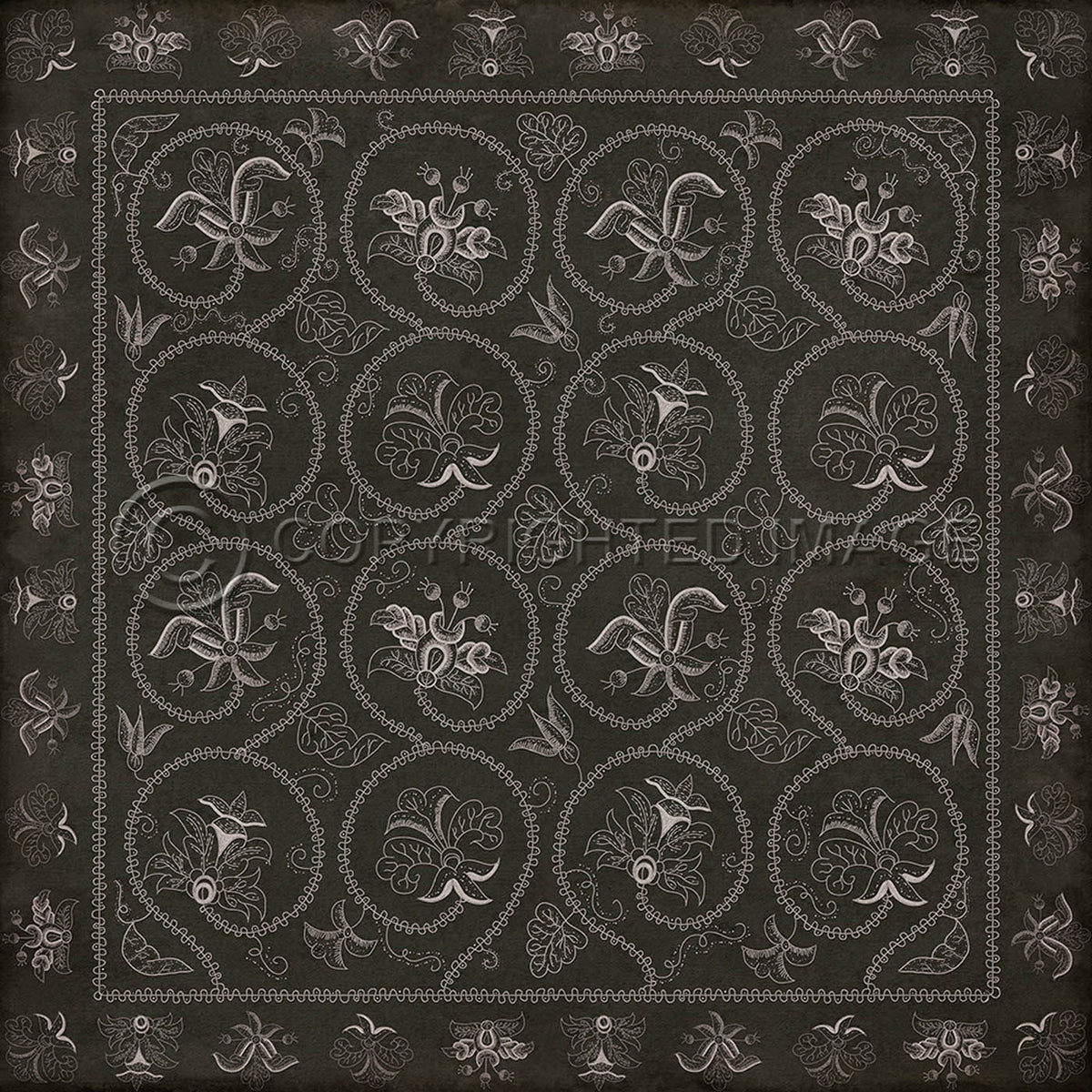 Crewelwork Azalea 36x36