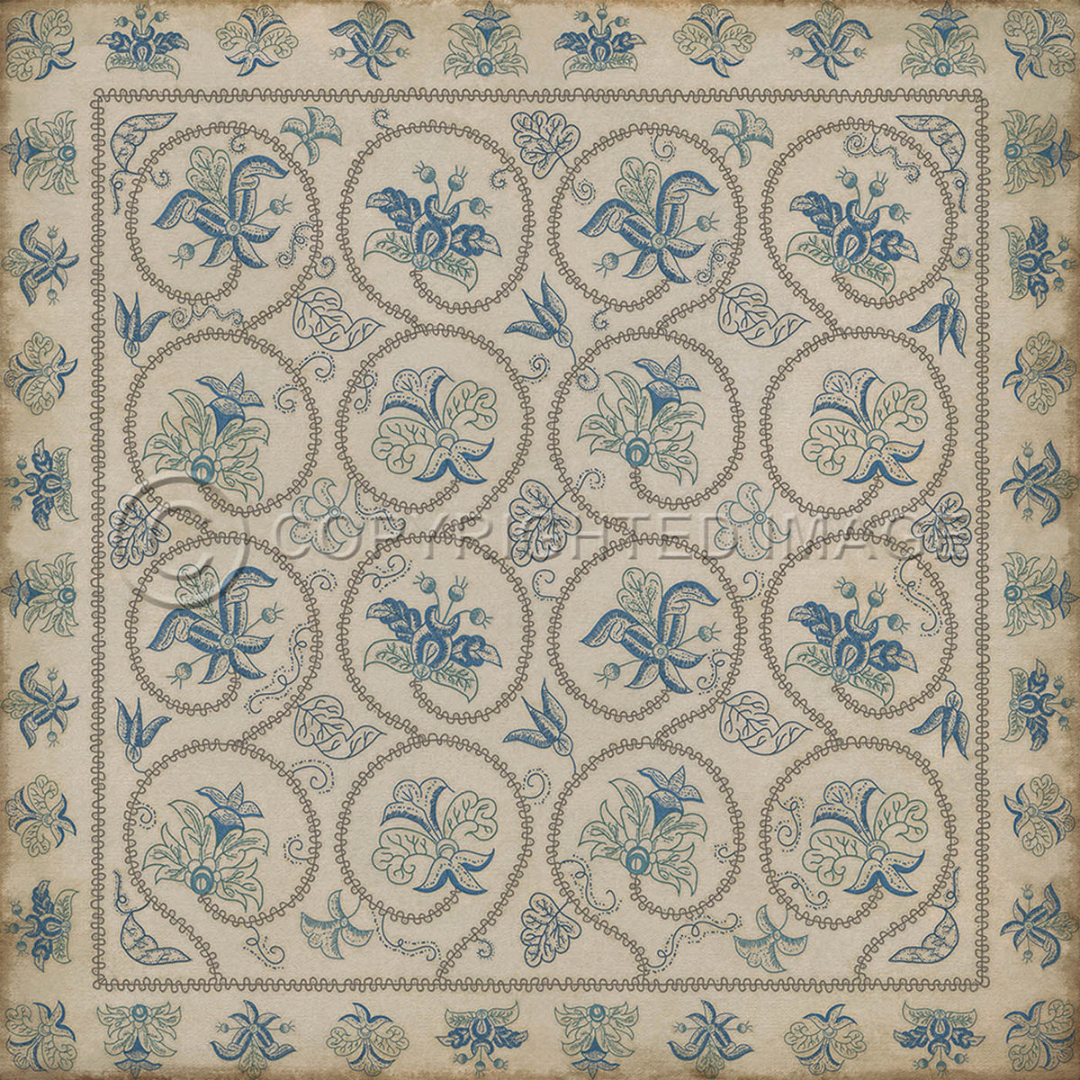 Crewelwork Harvestbell 60x60