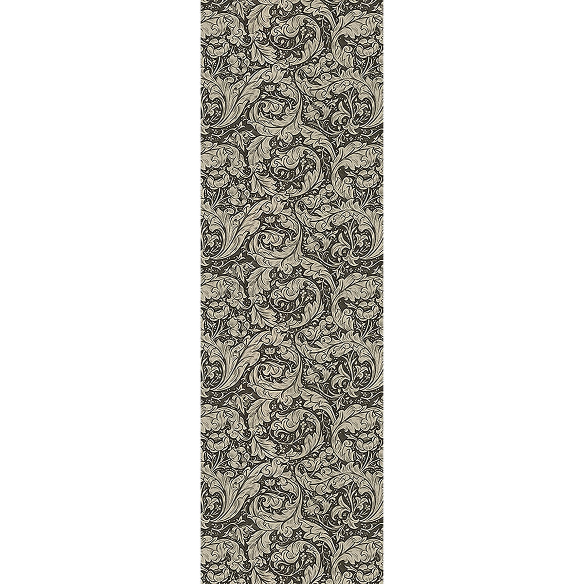 Bachelors Button  Black and Linen 36x115