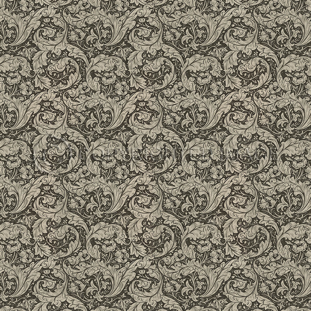 Bachelors Button  Black and Linen 96x96