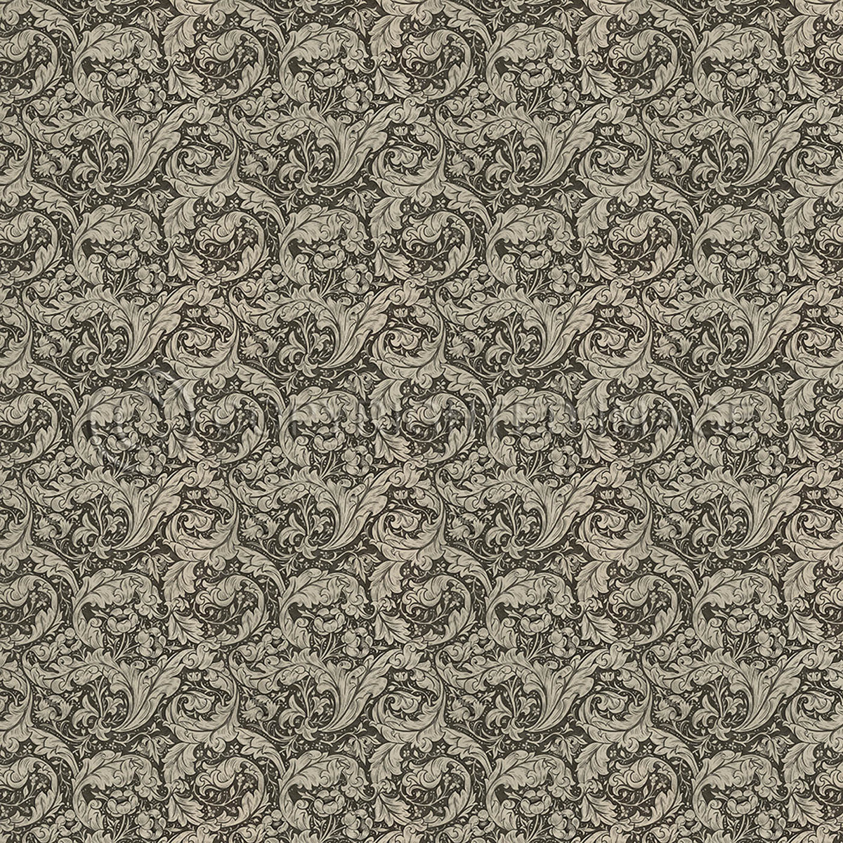 Bachelors Button  Black and Linen 120x120