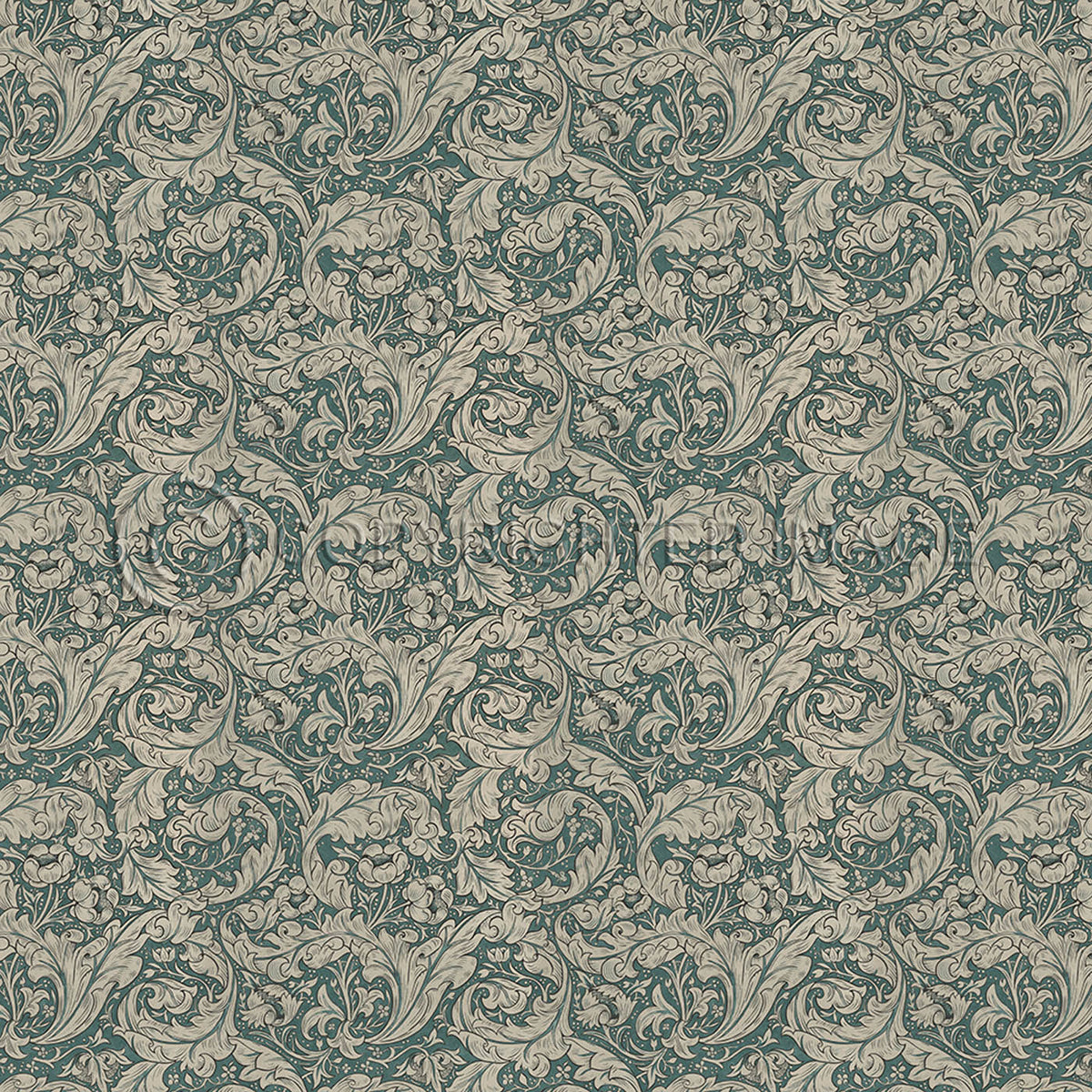 Bachelors Button  Mineral and Linen 96x96