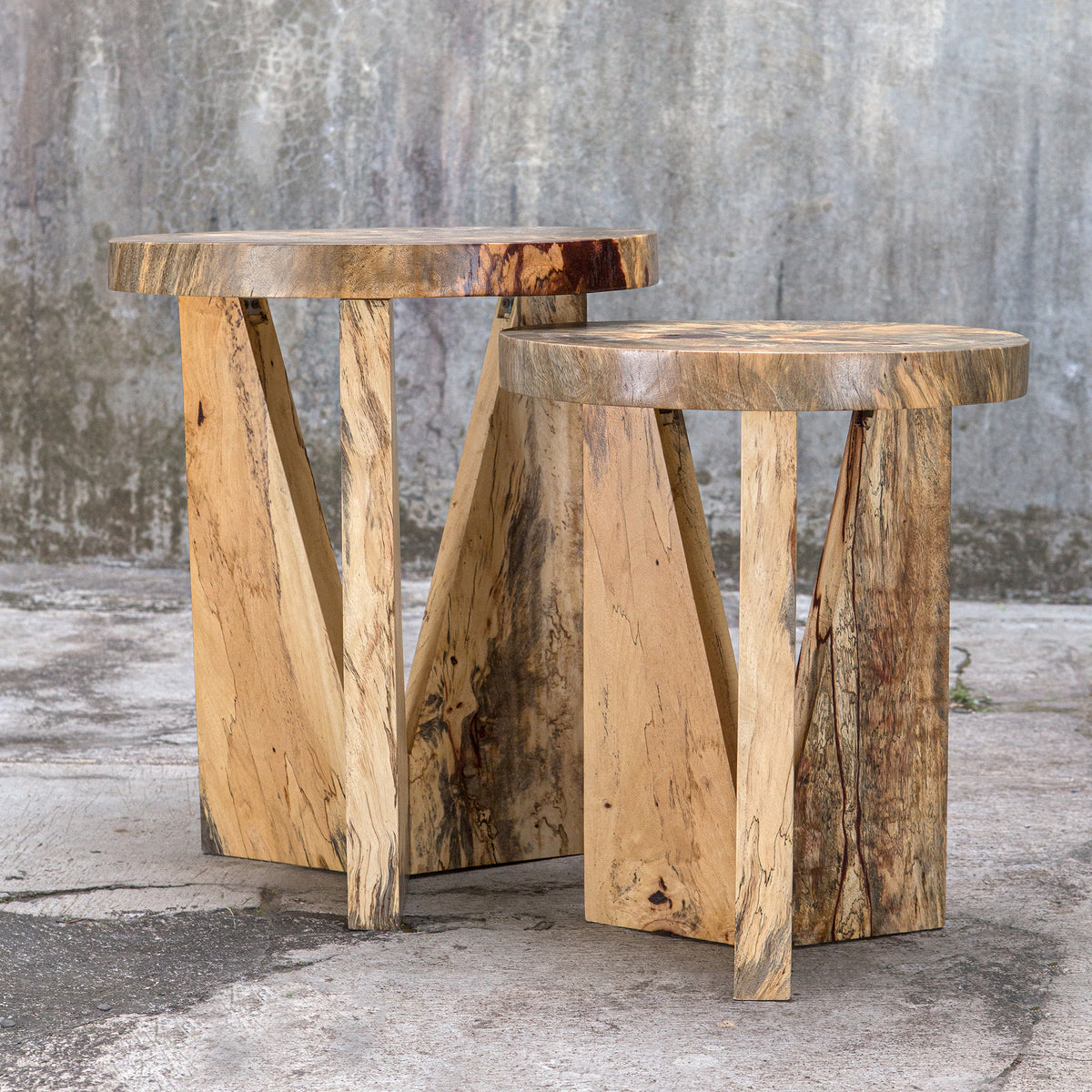 Nadette Natural Nesting Tables, S/2