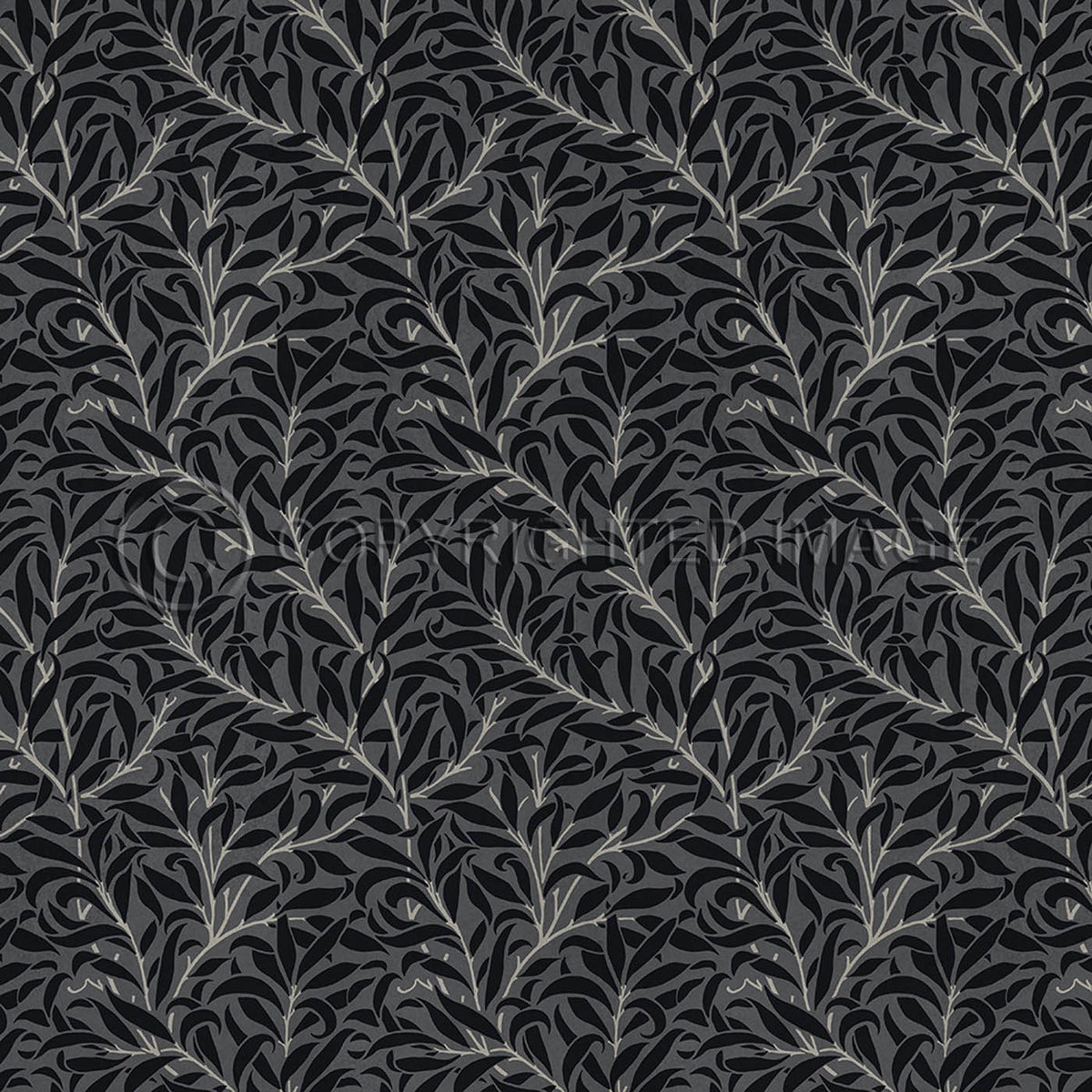 Willow Bough  Black 36x36