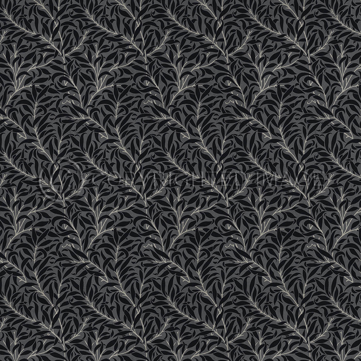 Willow Bough  Black 48x48