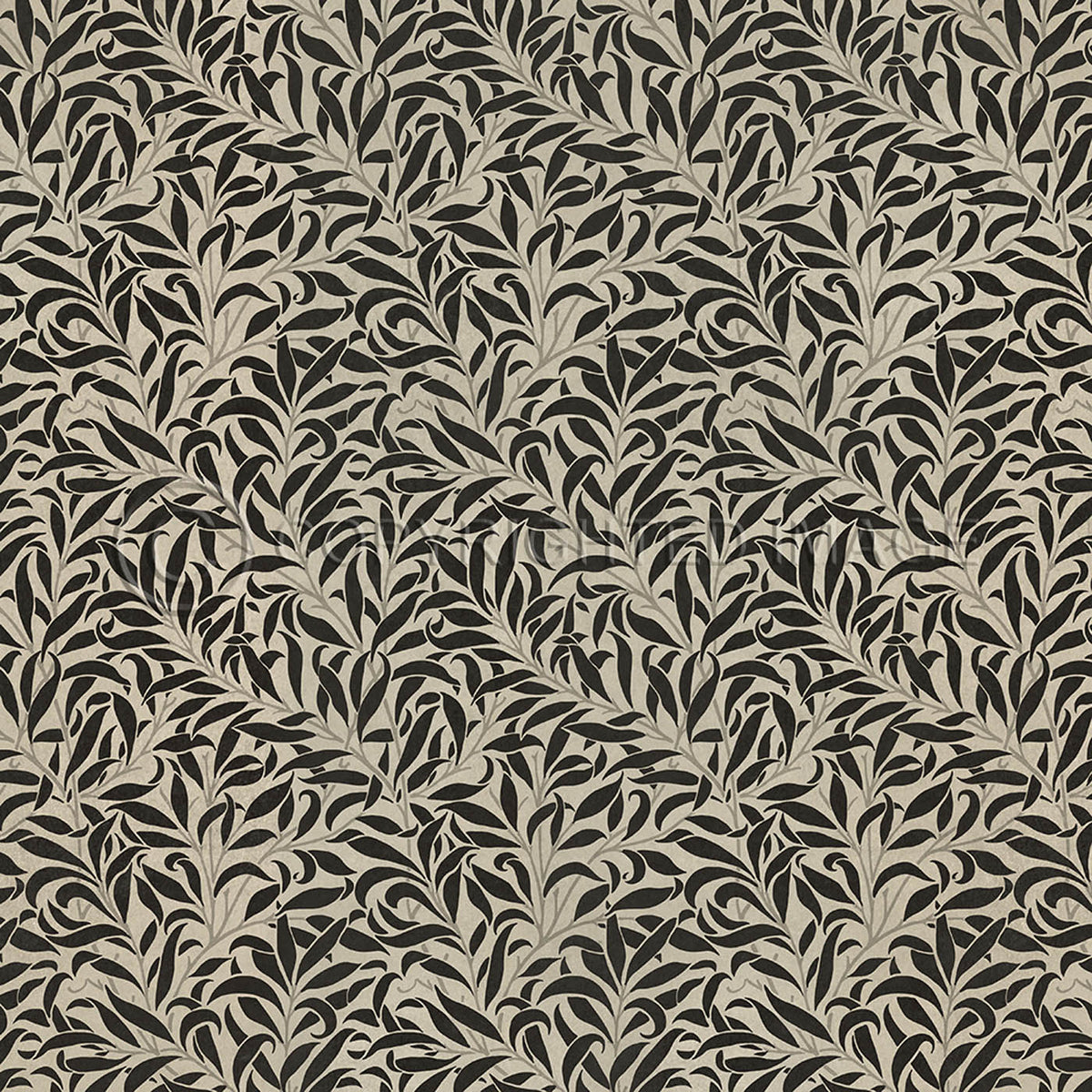 Willow Bough  Hemp and Black 36x36