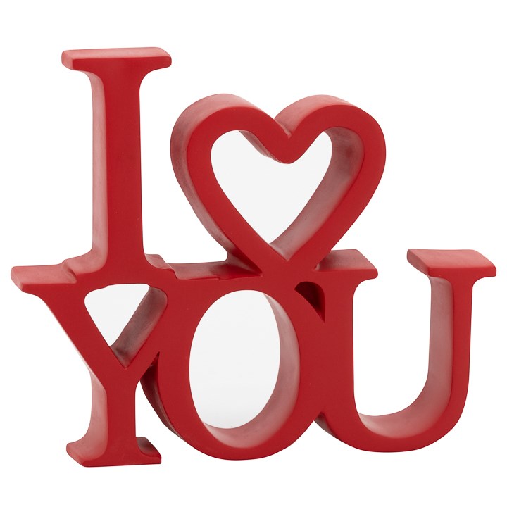 I Heart You - Word Art Decor