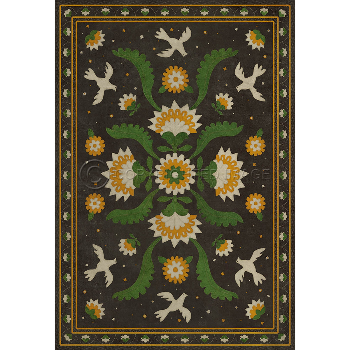 Applique The Greenest Dells 96x140