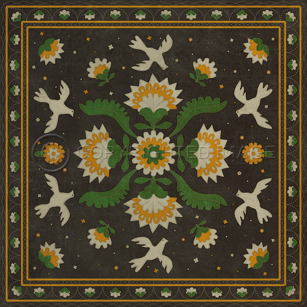 Applique The Greenest Dells 36x36