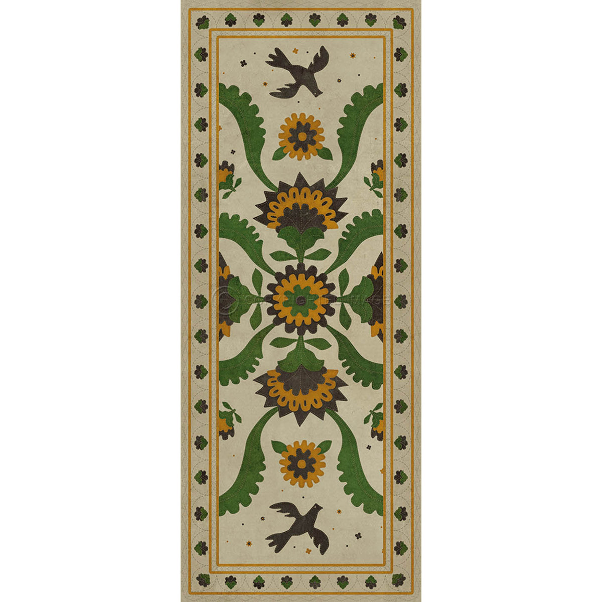 Applique Wild Bees Song 36x90