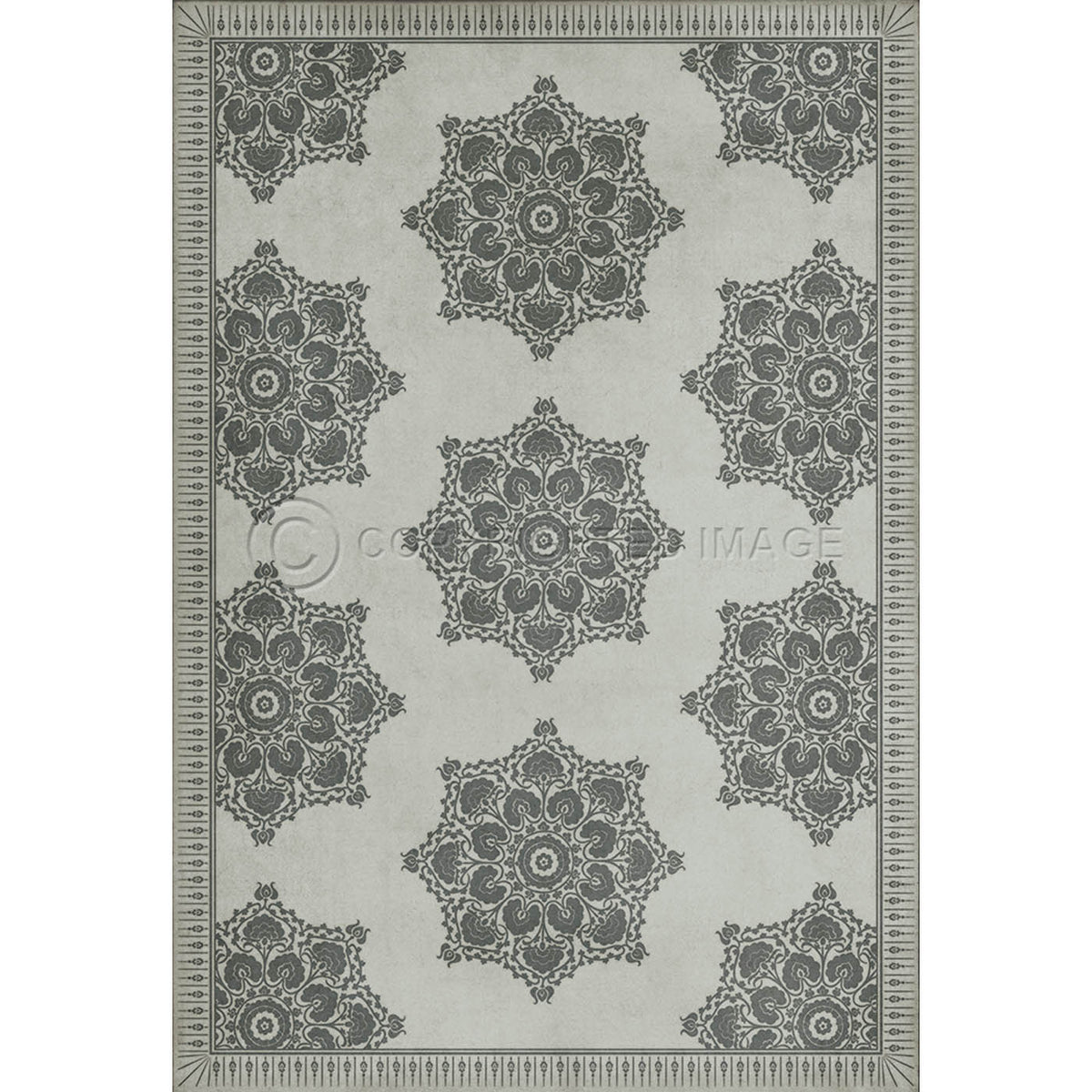 Indian Loop  Linen and Charcoal 52x76