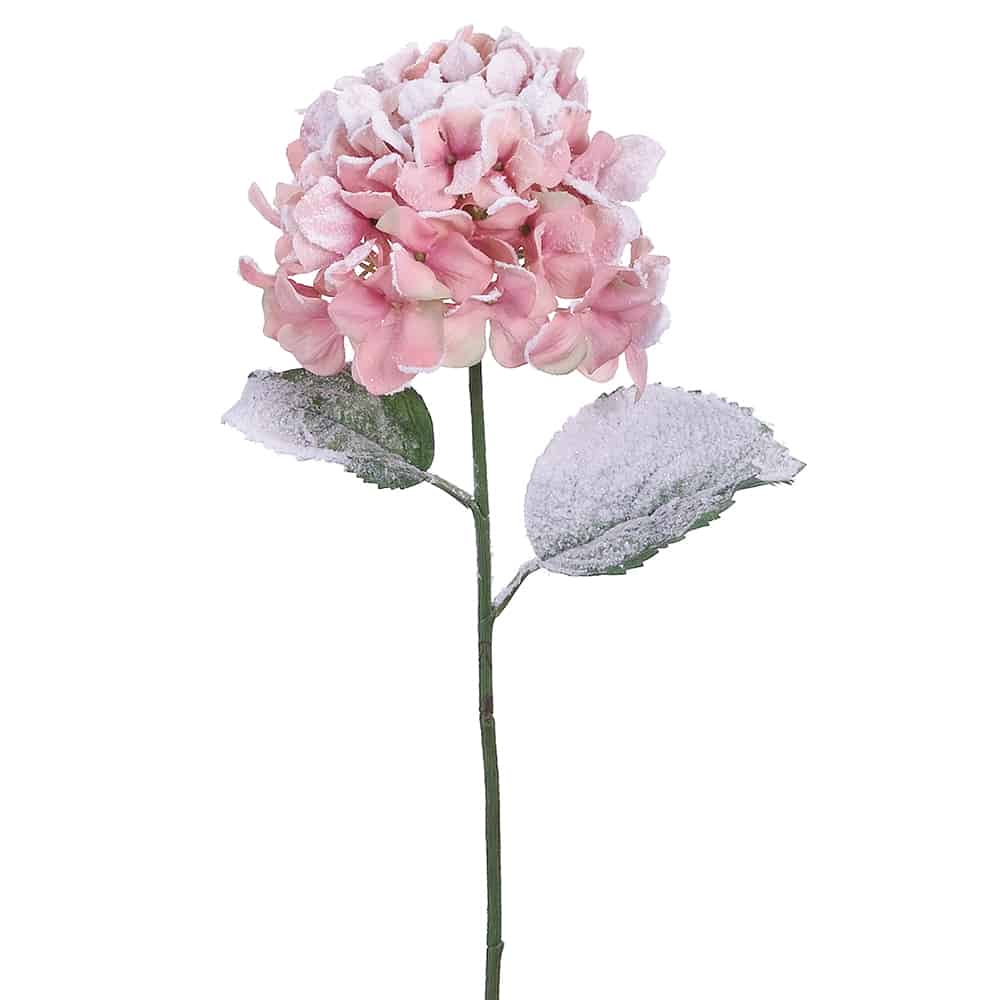 27'' Snow Hydrangea Stem - Pink