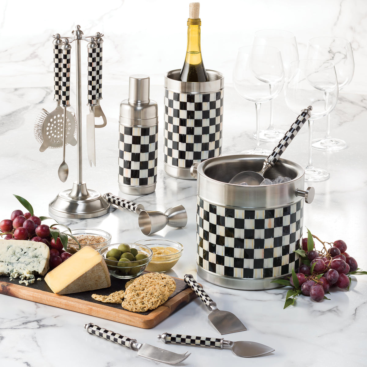 3260 Ice Bucket - Courtly Check