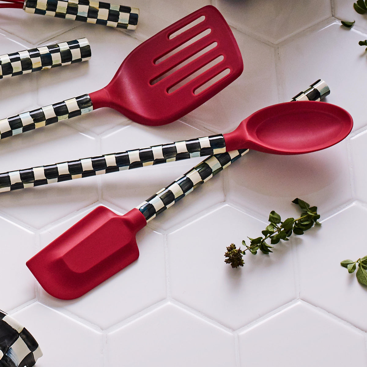 Courtly Check Spoon - Red
