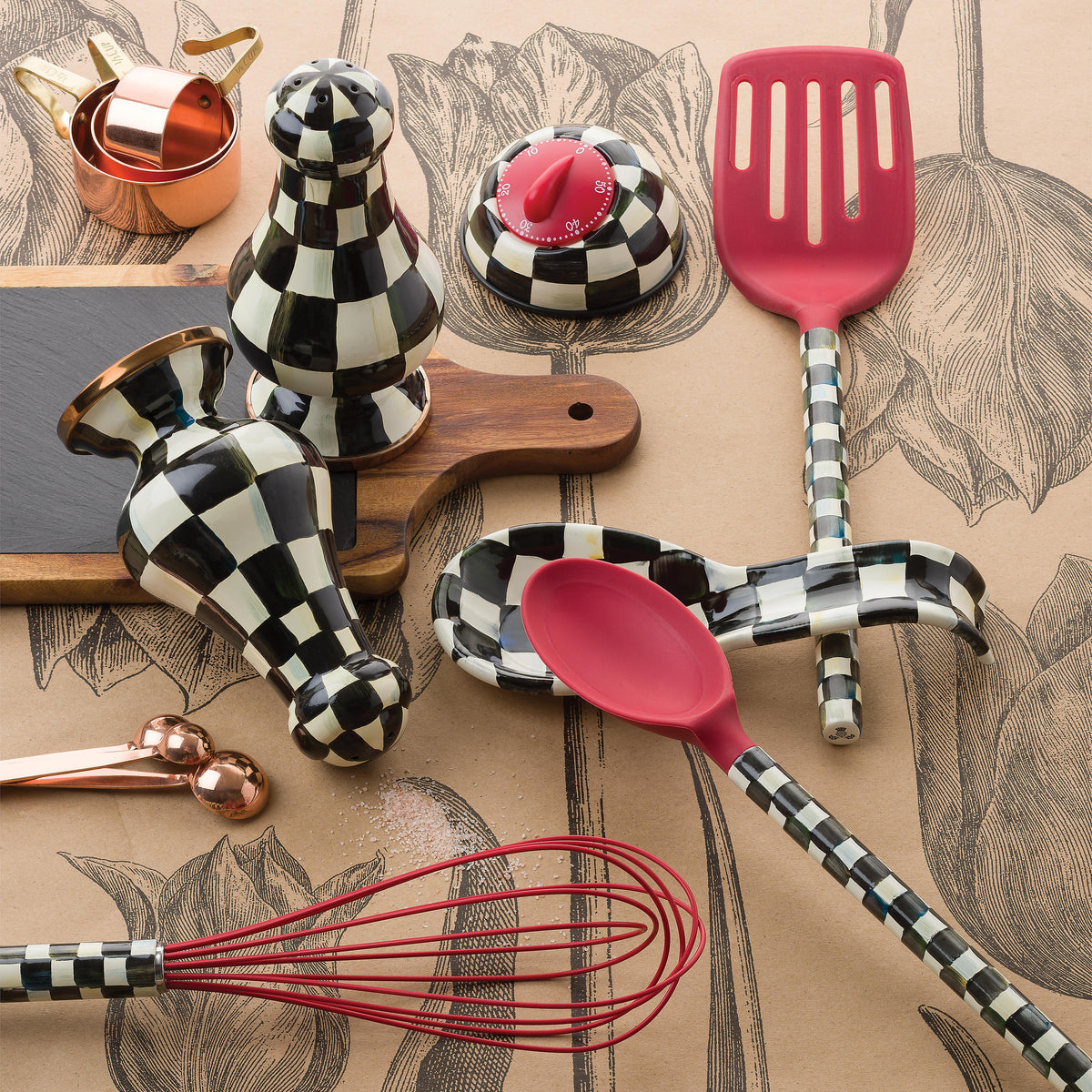 Courtly Check Spoon - Red