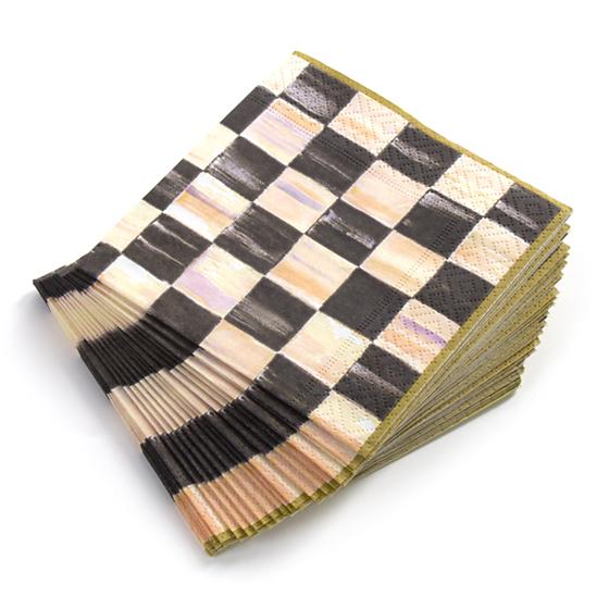Courtly Check Paper Napkins - Cocktail