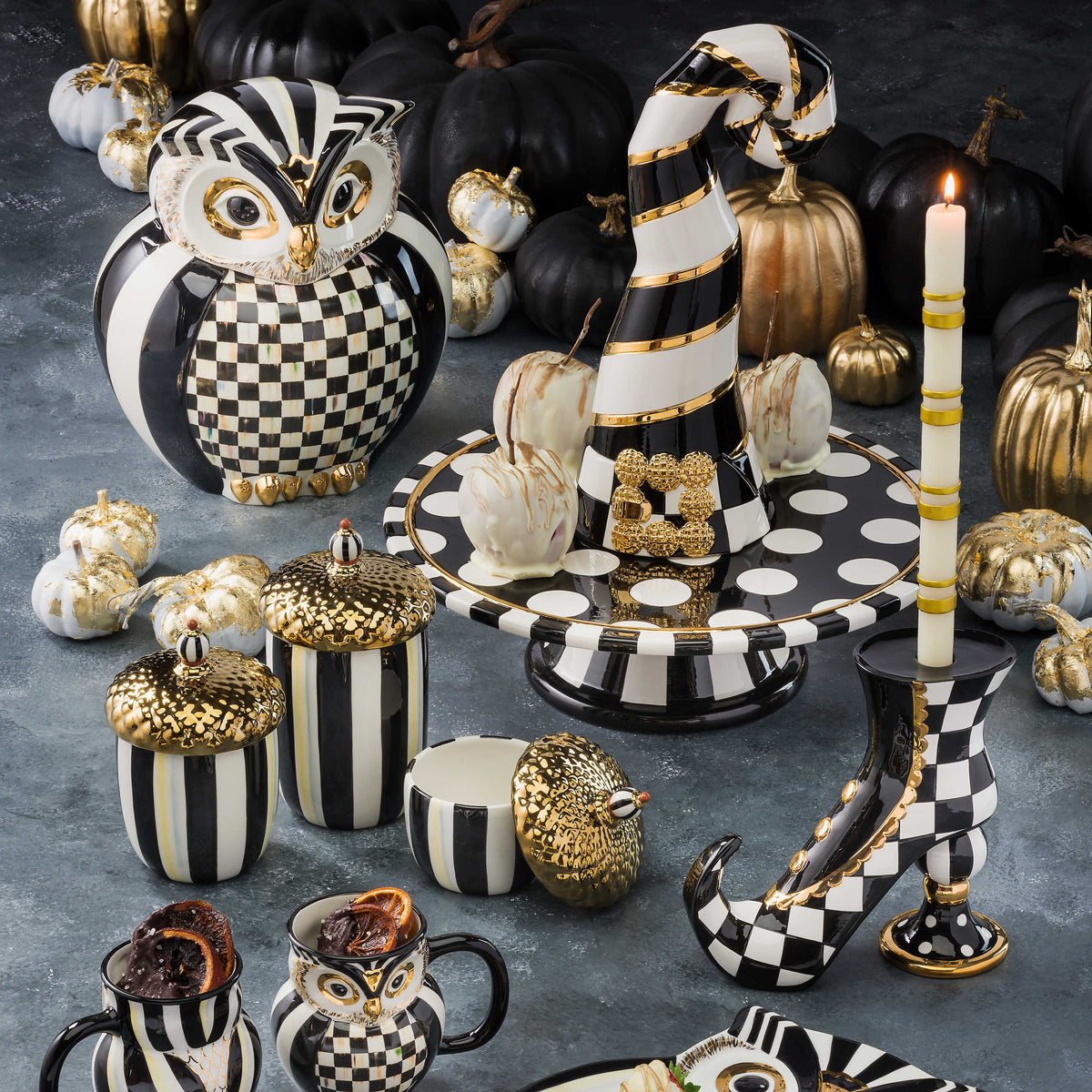 Courtly Owl Cookie Jar