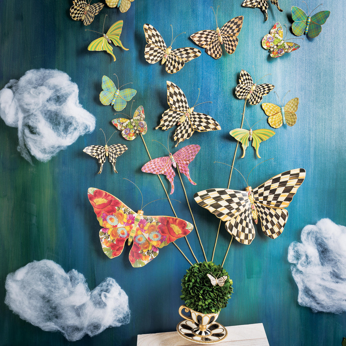 Butterfly Duo - Courtly Check