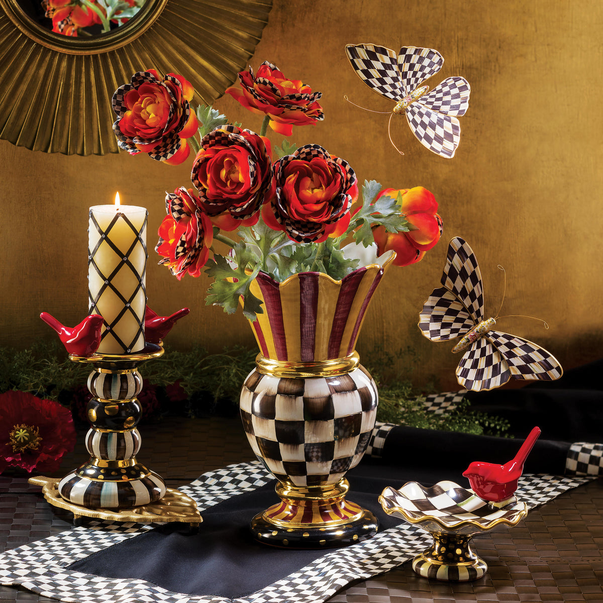 Butterfly Duo - Courtly Check