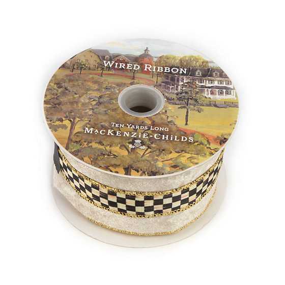 Courtly Velvet 3" Ribbon - Cream