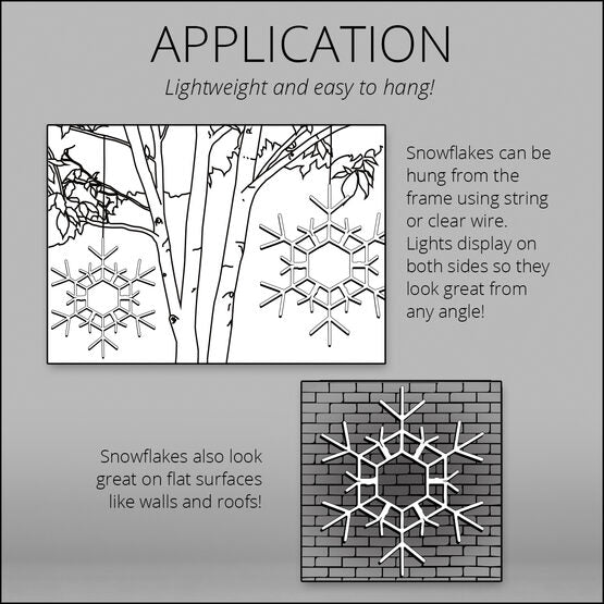 36" Folding Snowflake