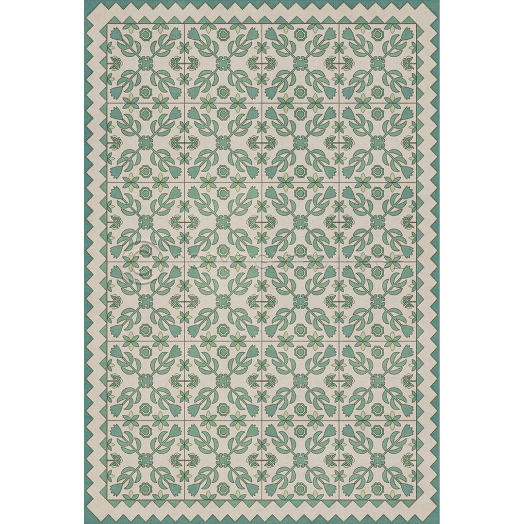 Floral Quilt First Snow 38x56