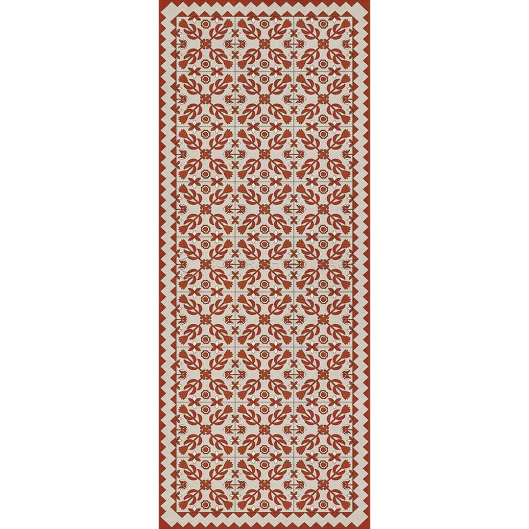 Floral Quilt This Old Village 36x90