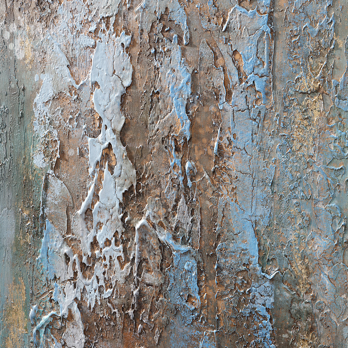 Rendezvous Hand Painted Abstract Art