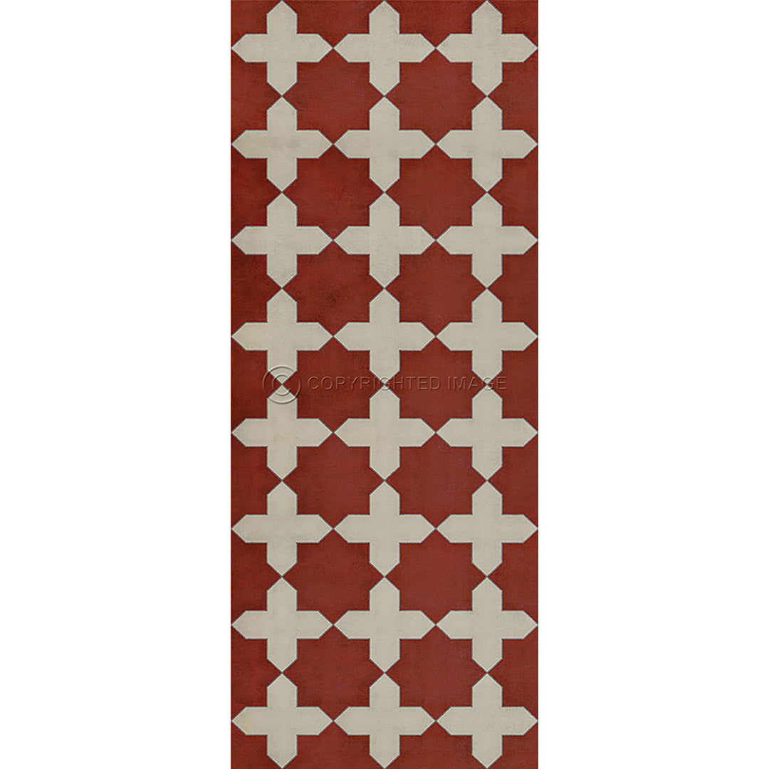 Pattern 23 Red Like Crimson      36x90
