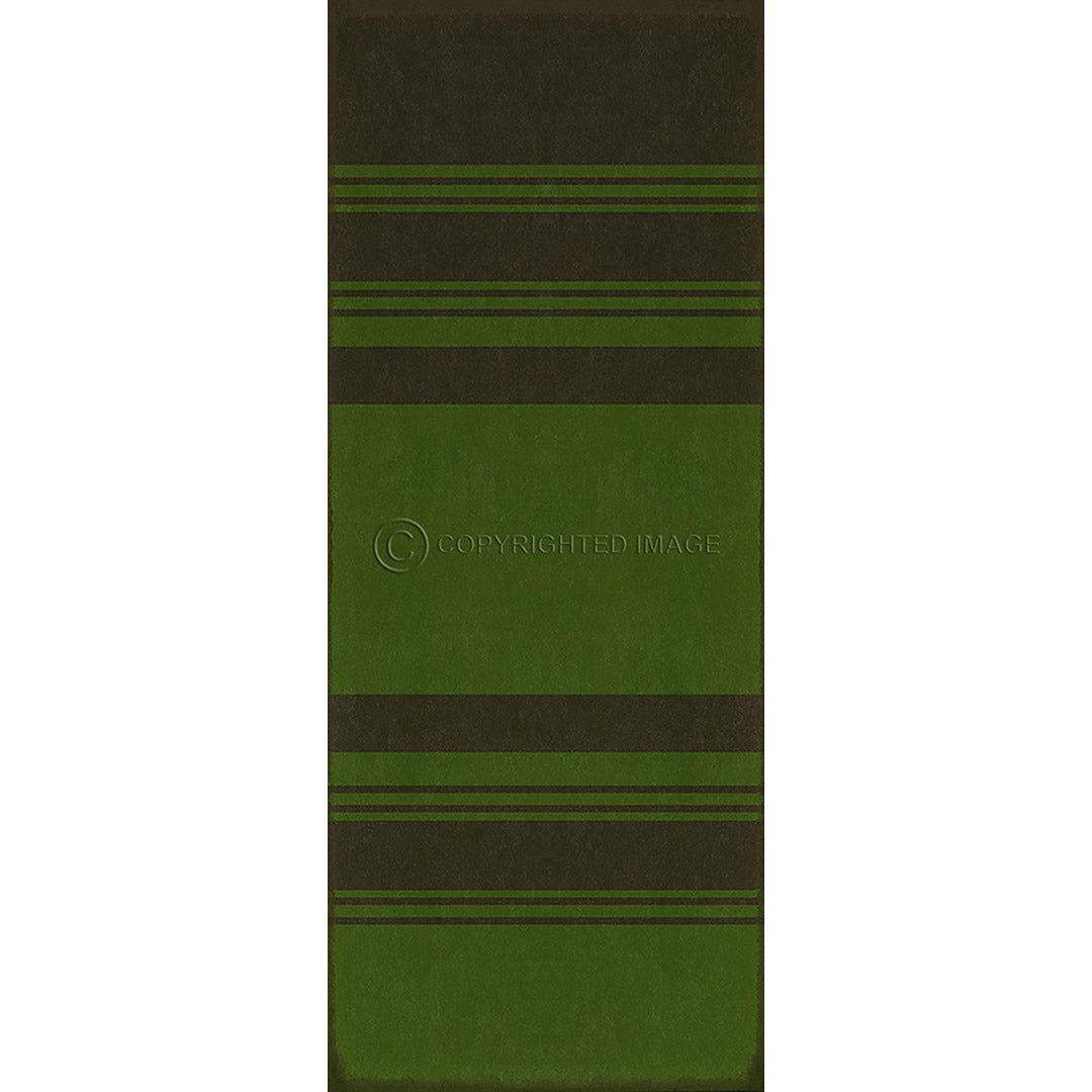 Pattern 50 Organic Stripes Black and Green    36x90