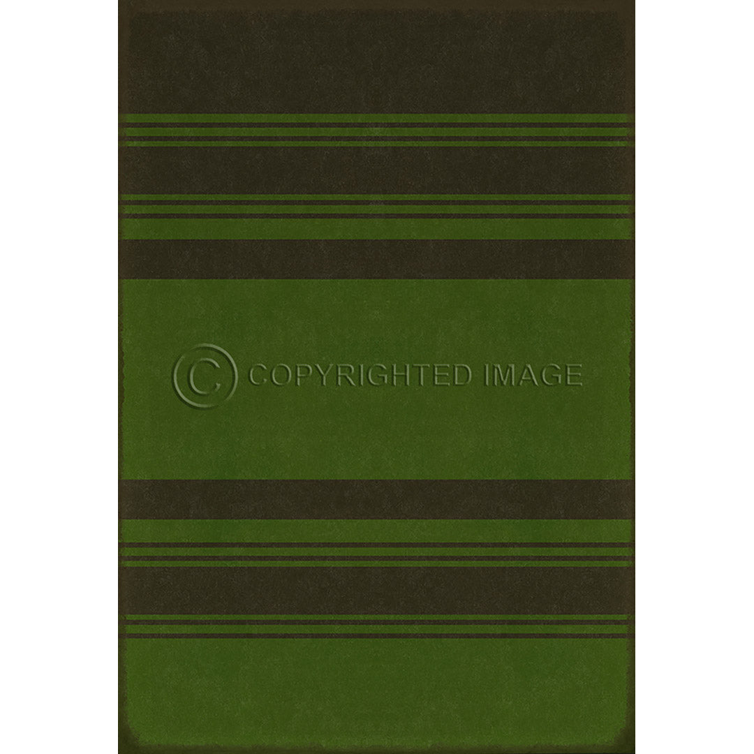 Pattern 50 Organic Stripes Black and Green    96x140