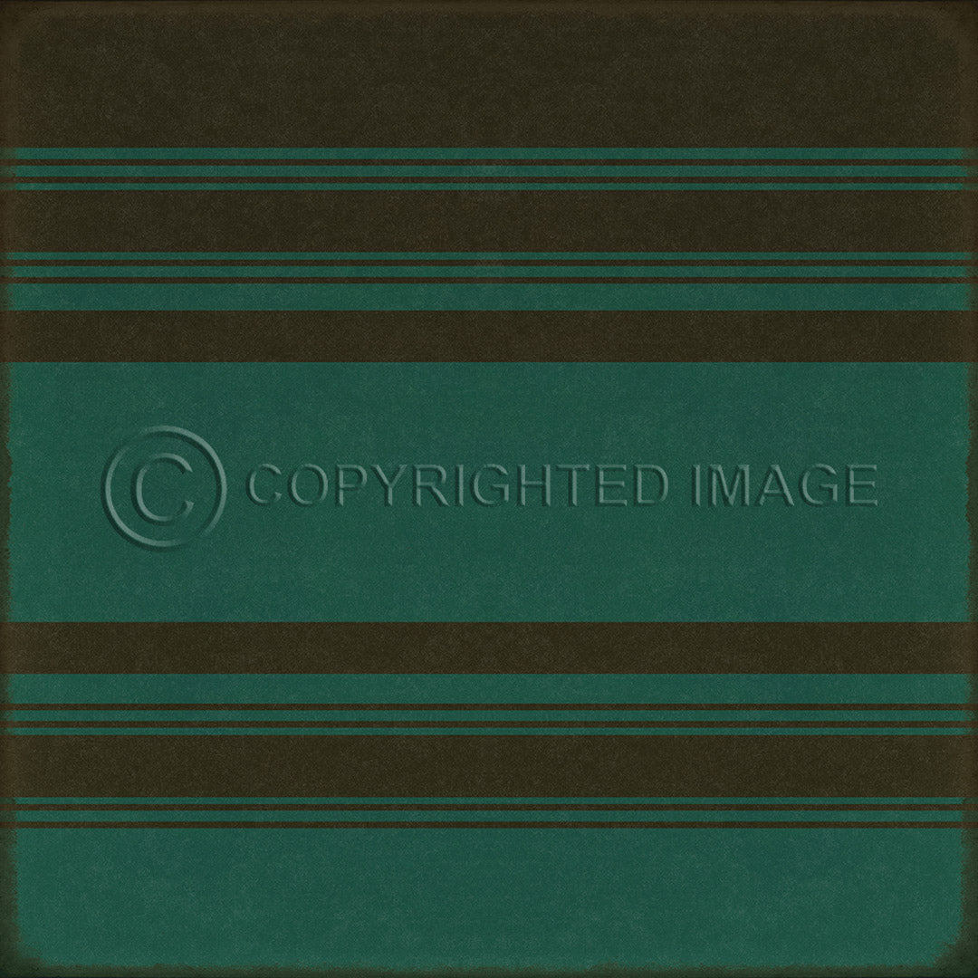 Pattern 50 Organic Stripes Black and Teal    36x36