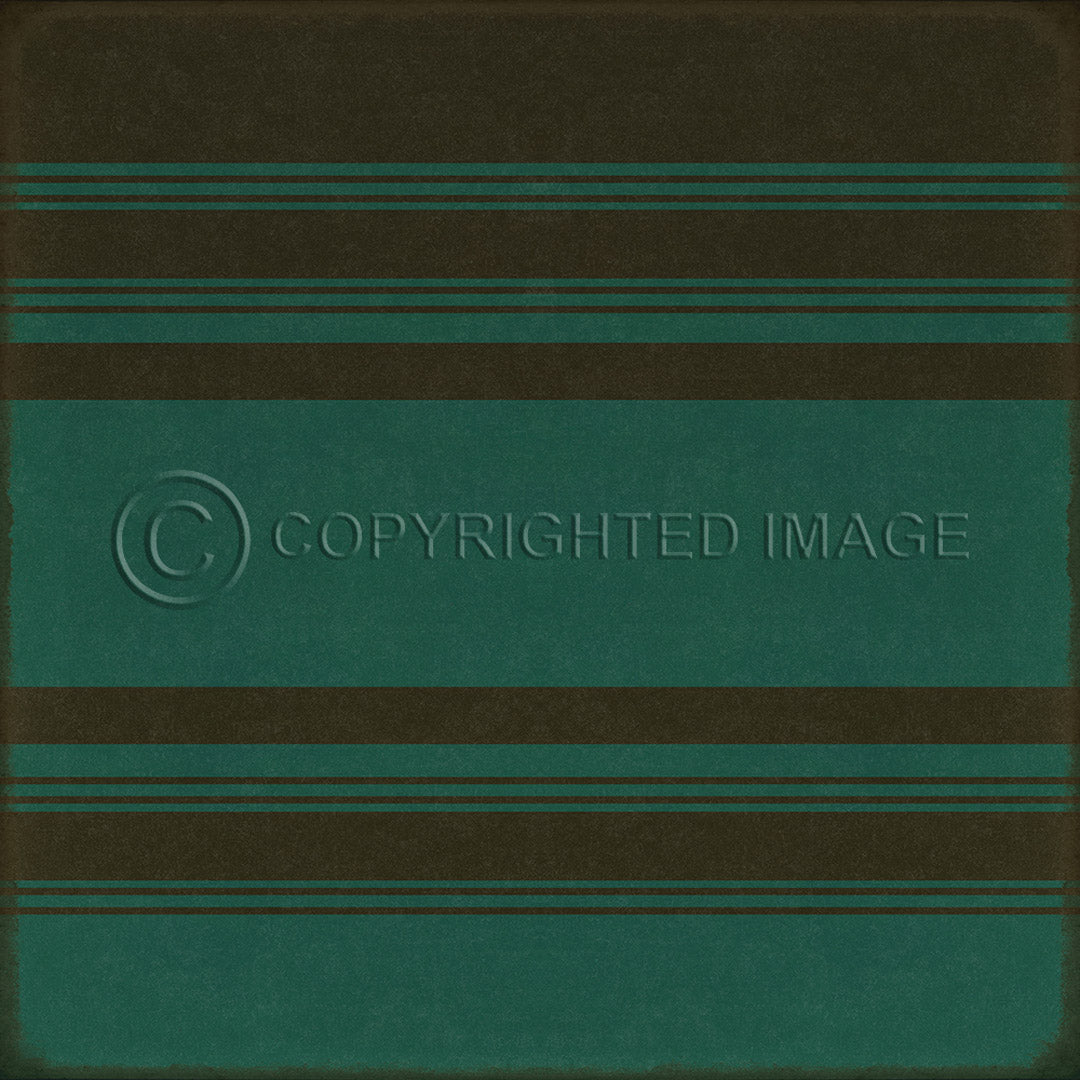 Pattern 50 Organic Stripes Black and Teal    48x48