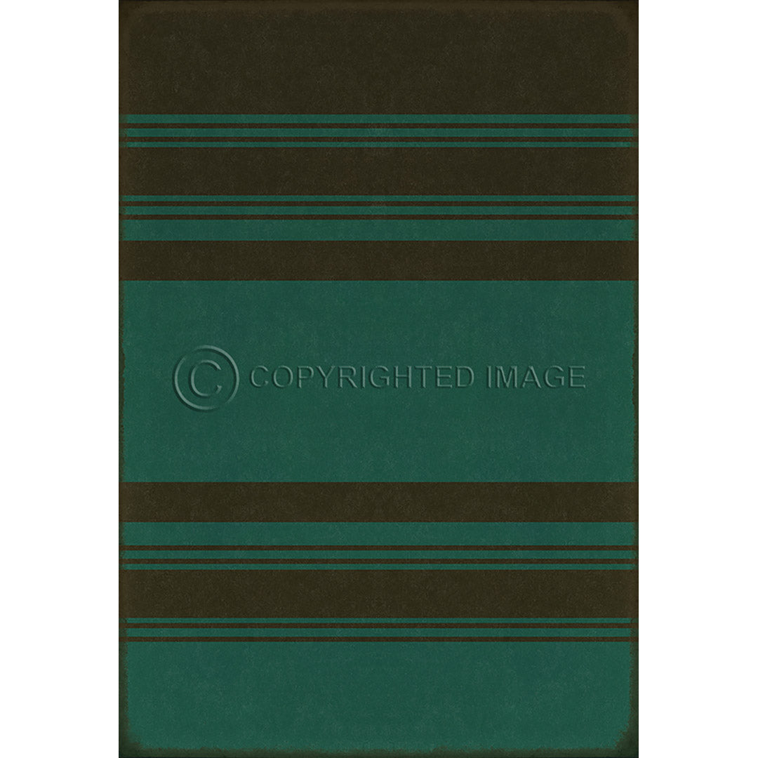 Pattern 50 Organic Stripes Black and Teal    96x140