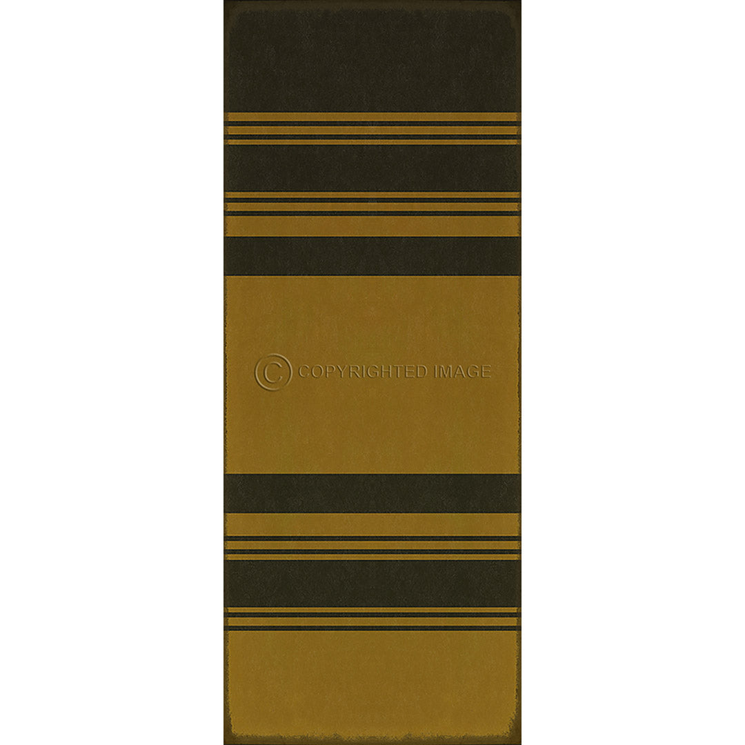 Pattern 50 Organic Stripes Black and Yellow    36x90