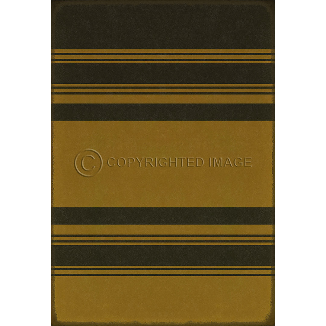 Pattern 50 Organic Stripes Black and Yellow    96x140