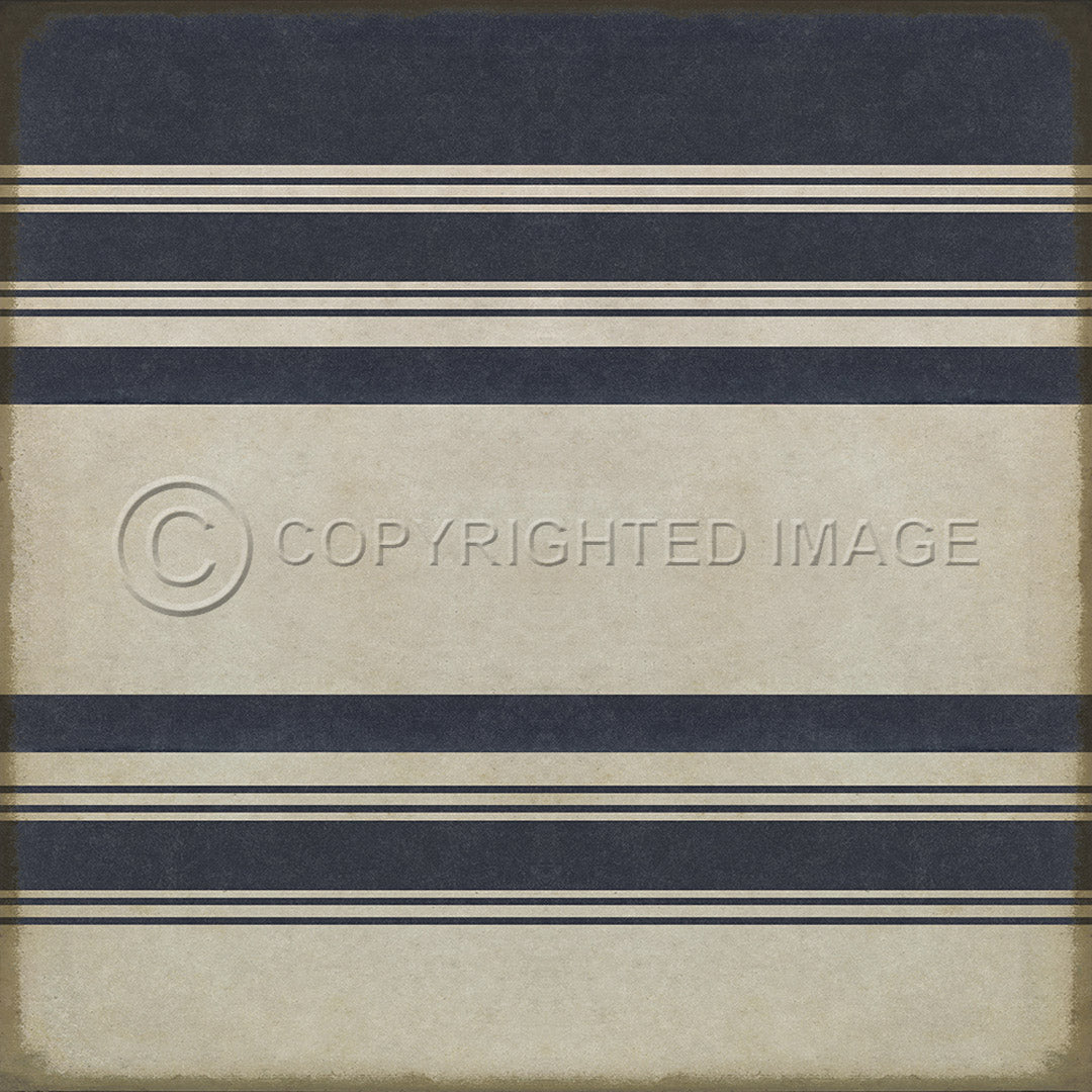 Pattern 50 Organic Stripes Blue and White    36x36